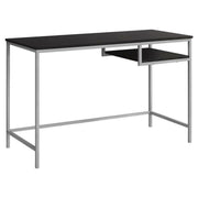 BUREAU D'ORDINATEUR - 48"L / ESPRESSO / METAL ARGENT 
