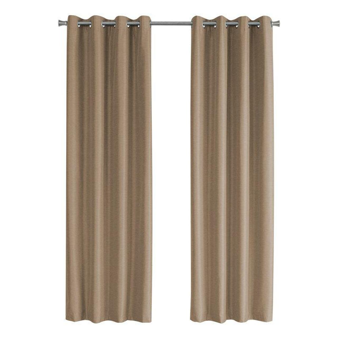 PANNEAU DE RIDEAU - 2PCS / 52"WX 84"H BRUN SOLID BLACKOUT 