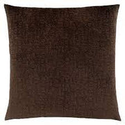 COUSSIN - 18"X 18" / VELOURS MOSAIQUE BRUN FONCE / 1PC 