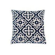 COUSSIN - 18"X 18" / MOTIF BLEU FONCÉ / 1PC 