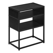 TABLE D'APPOINT - 22"H / NOIR / METAL NOIR 