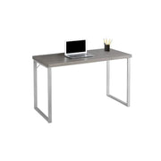 BUREAU D'ORDINATEUR - 48"L / TAUPE FONCE / METAL ARGENT 