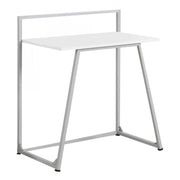 BUREAU D'ORDINATEUR - 30"L / BLANC JUVÉNILE / MÉTAL BLANC 