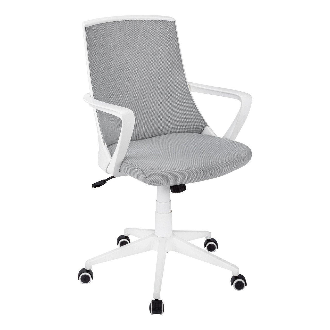CHAISE DE BUREAU - BLANCHE / MESH GRIS / MULTIPOSITIONS 