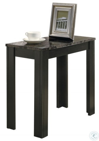 TABLE D'APPOINT - MARBRE NOIR / GRIS 
