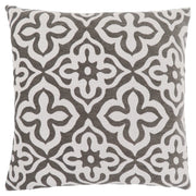 COUSSIN - 18"X 18" / MOTIF TAUPE FONCÉ / 1PC 