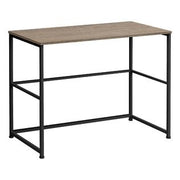 BUREAU D'ORDINATEUR - 40"L / TAUPE FONCE / METAL NOIR