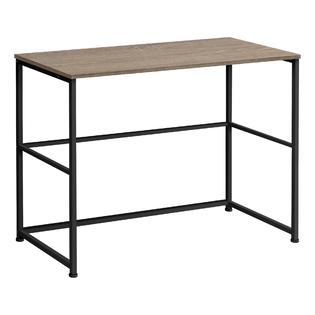 BUREAU D'ORDINATEUR - 40"L / TAUPE FONCE / METAL NOIR 