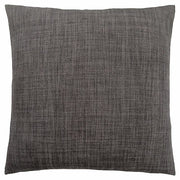 COUSSIN - 18"X 18" / MOTIF LIN GRIS FONCÉ / 1PC 