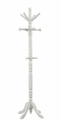 PORTE MANTEAU - 73"H / BOIS BLANC STYLE ANTIQUE TRADITIONNEL 